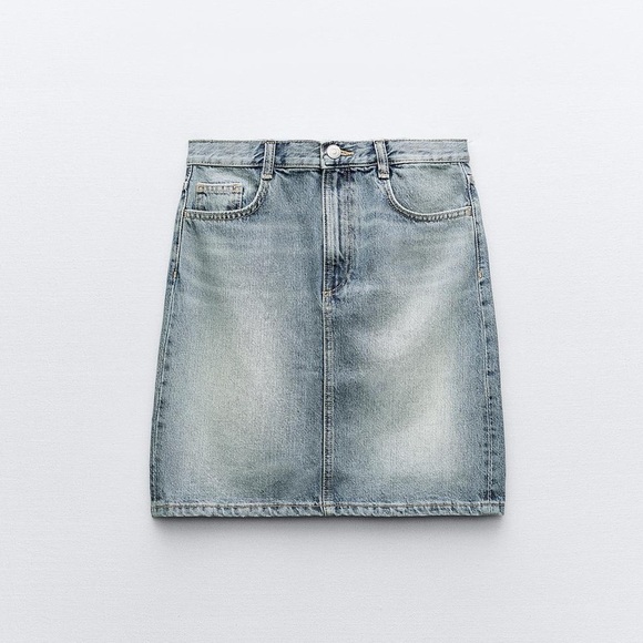 ZARA DENIM SKIRT TRF - Picture 3 of 7